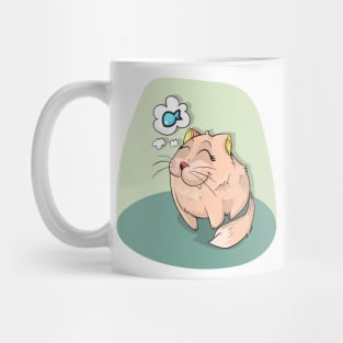 Hungry cat. Mug